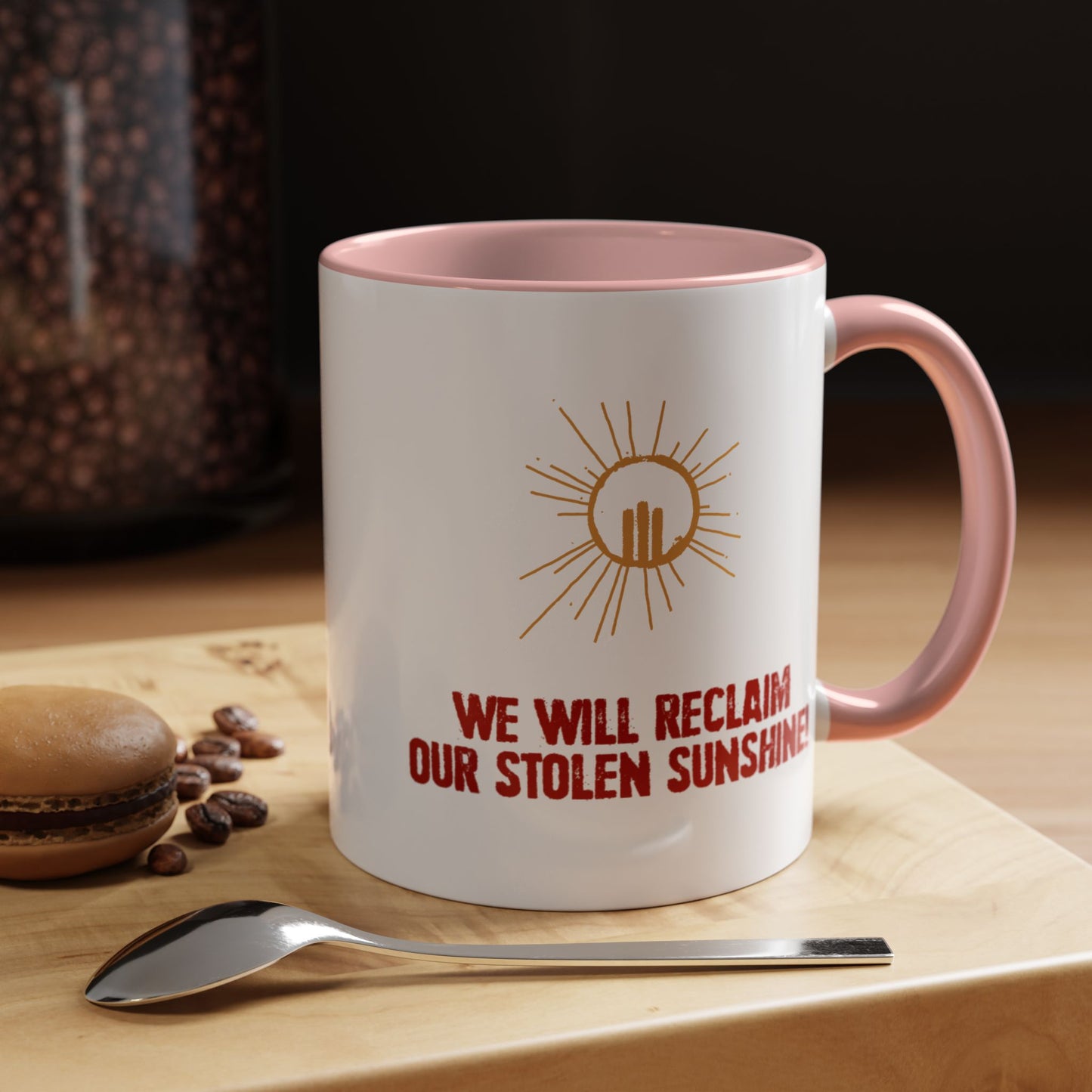 aSD Red Slogan Mug