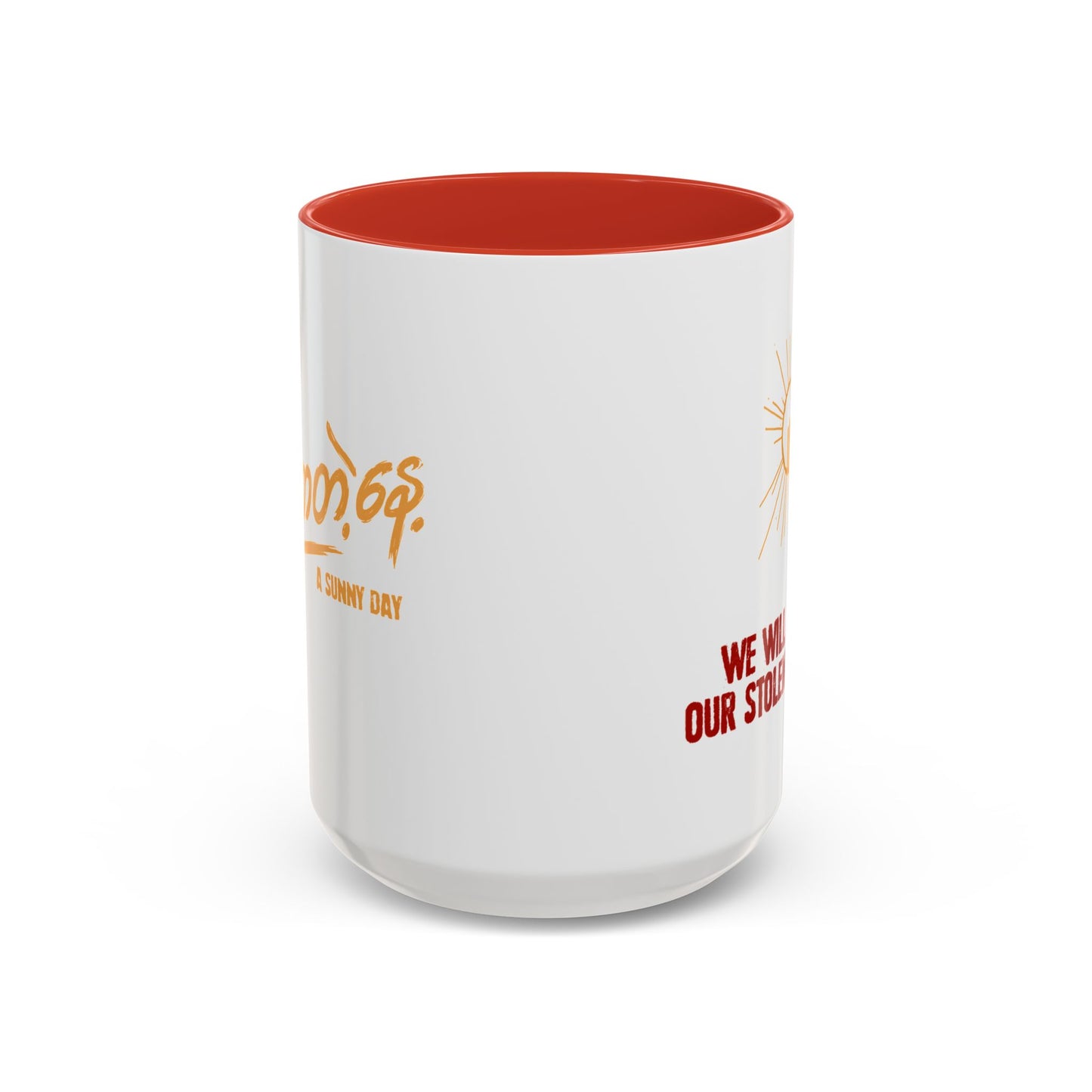 aSD Red Slogan Mug