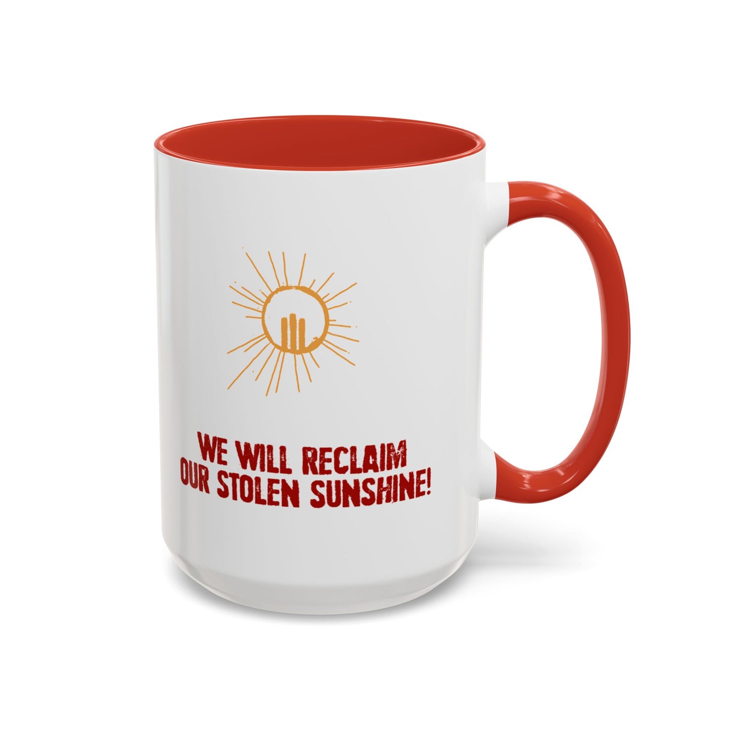 aSD Red Slogan Mug