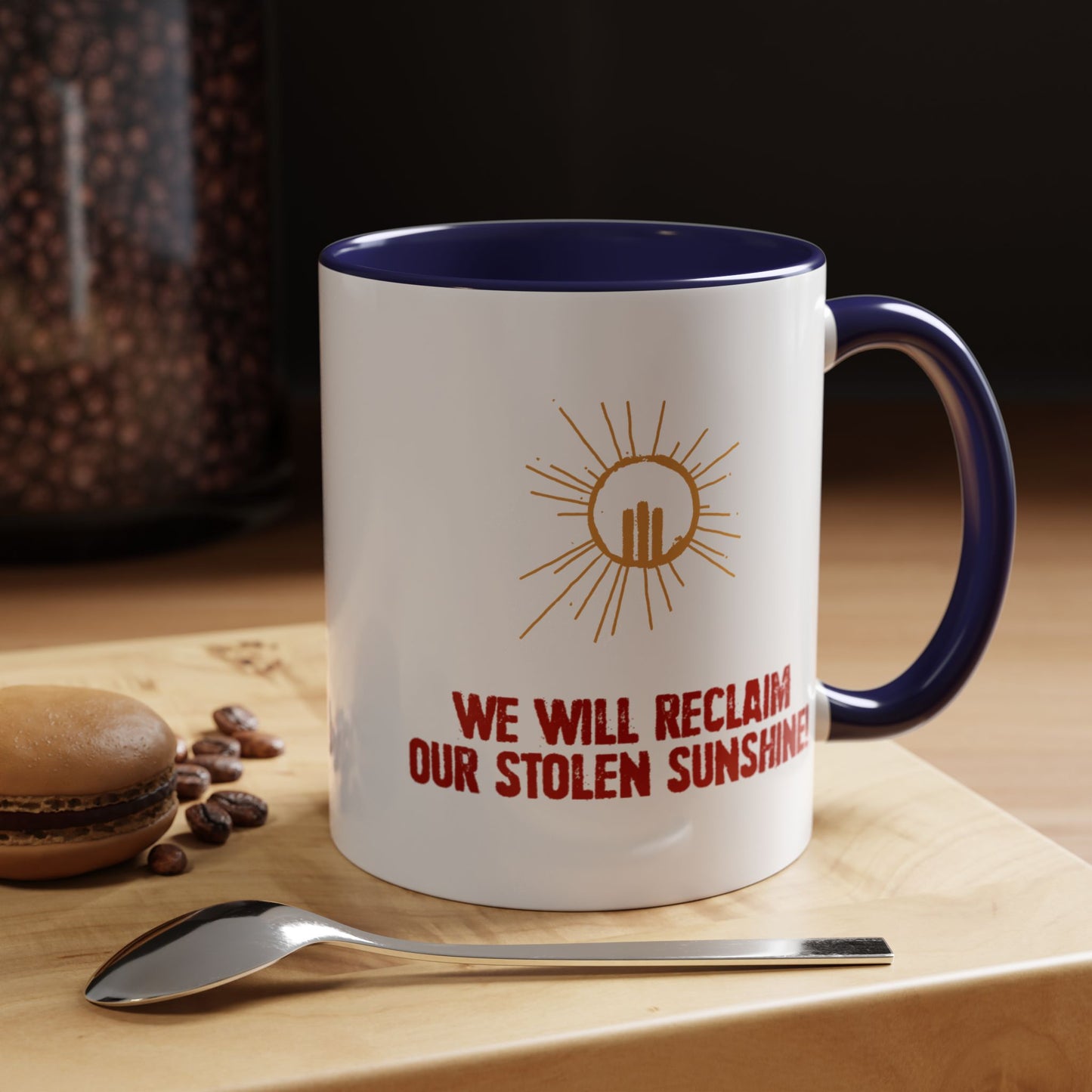 aSD Red Slogan Mug