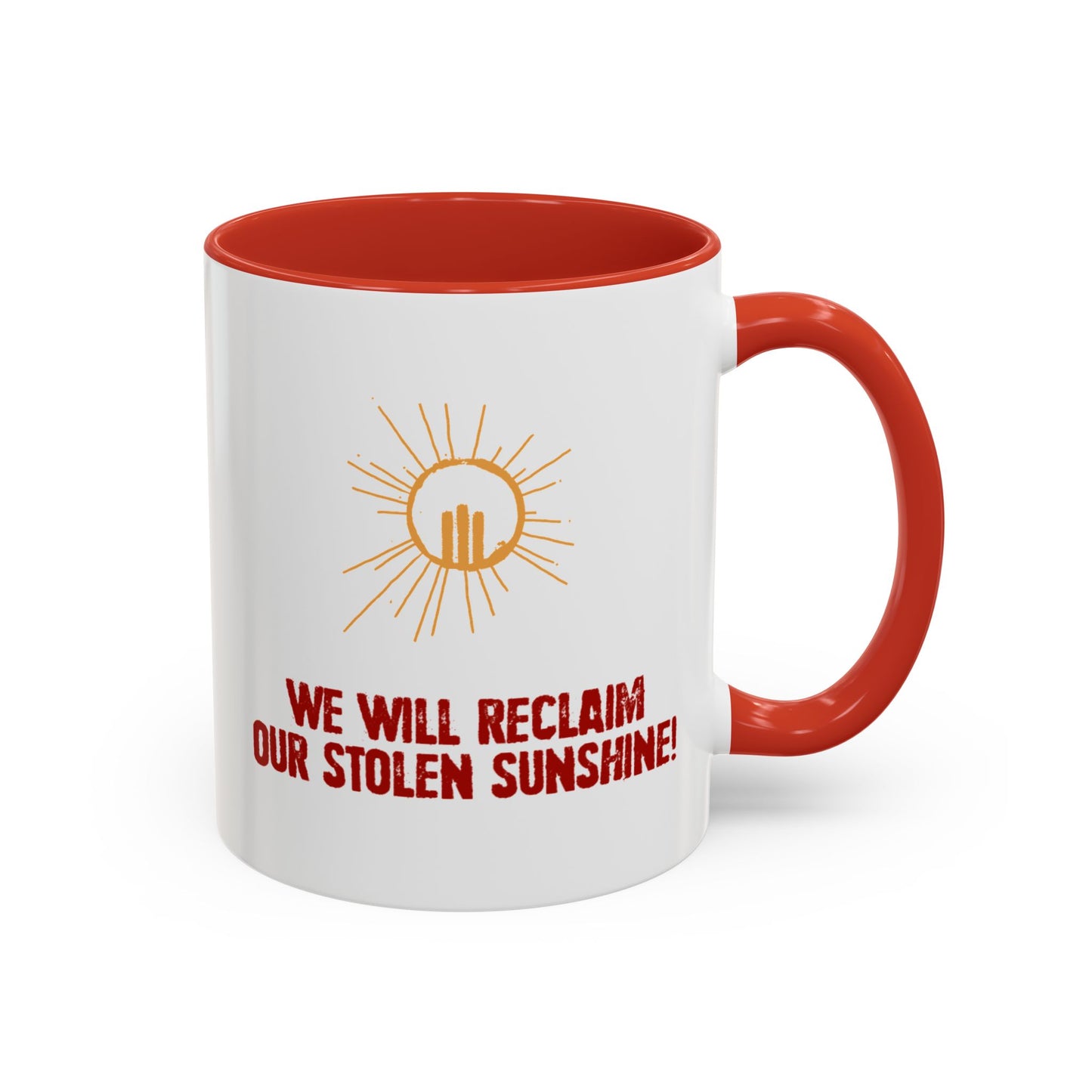 aSD Red Slogan Mug