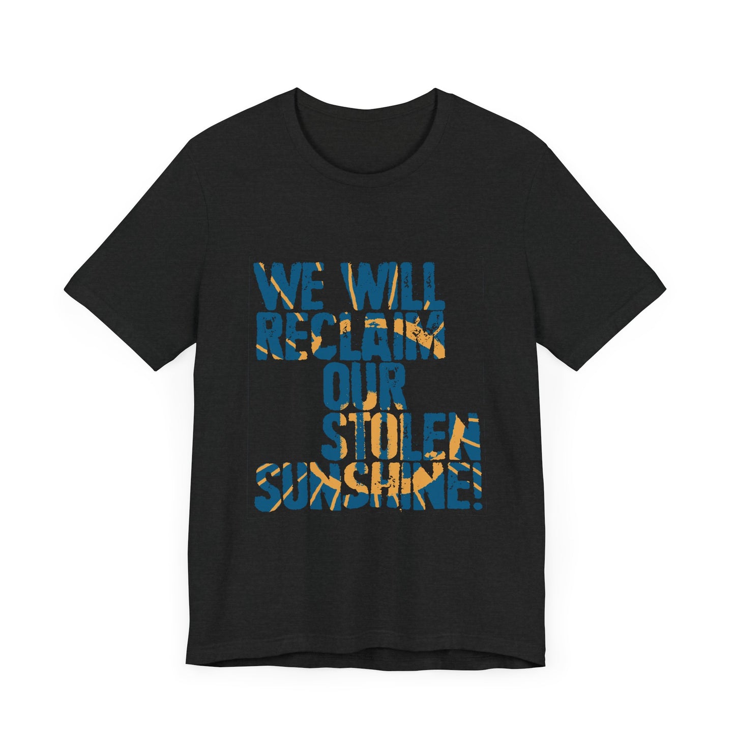 T-Shirt - aSD Teal Slogan Black T-Shirt