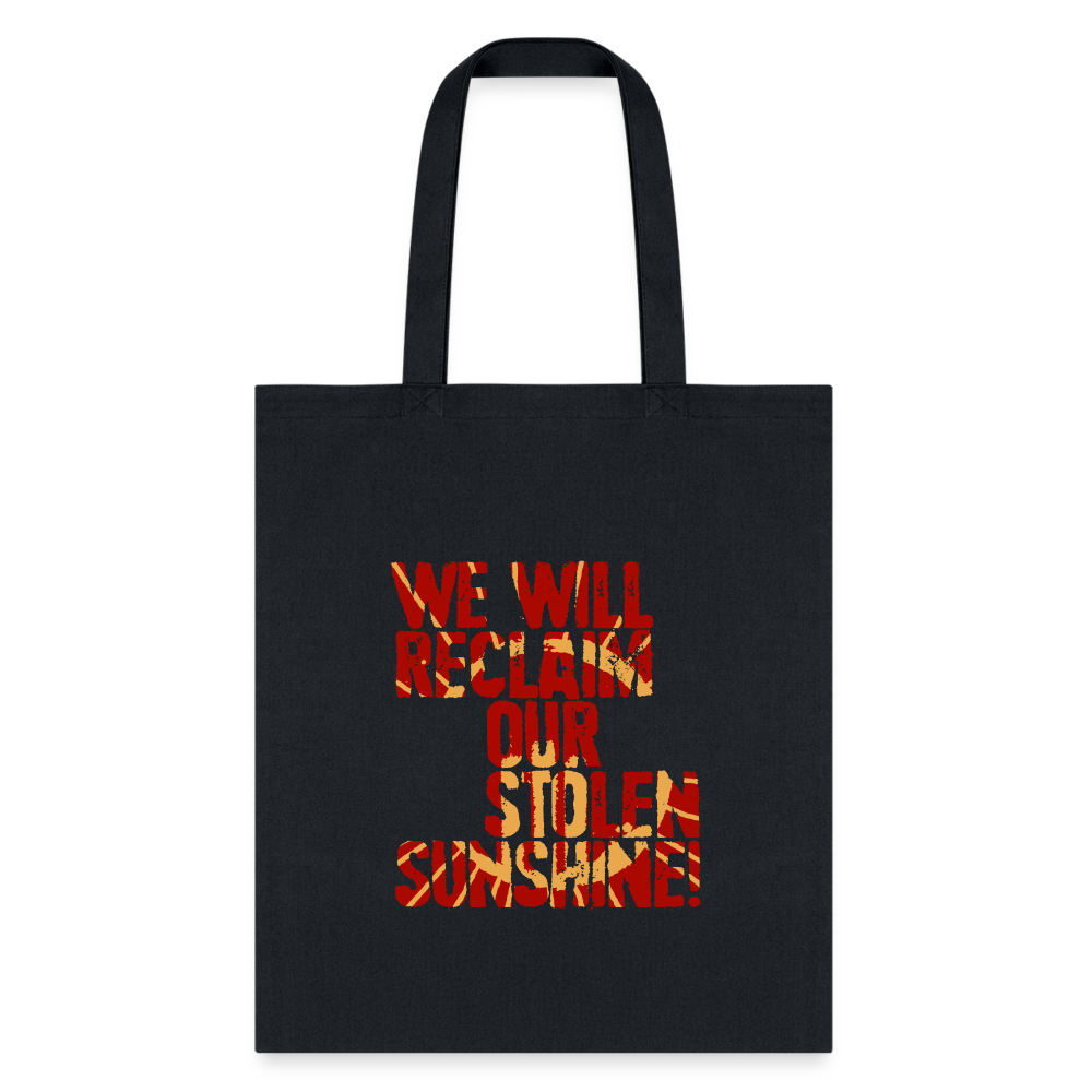 A SUNNY TOTE BAG RED - black