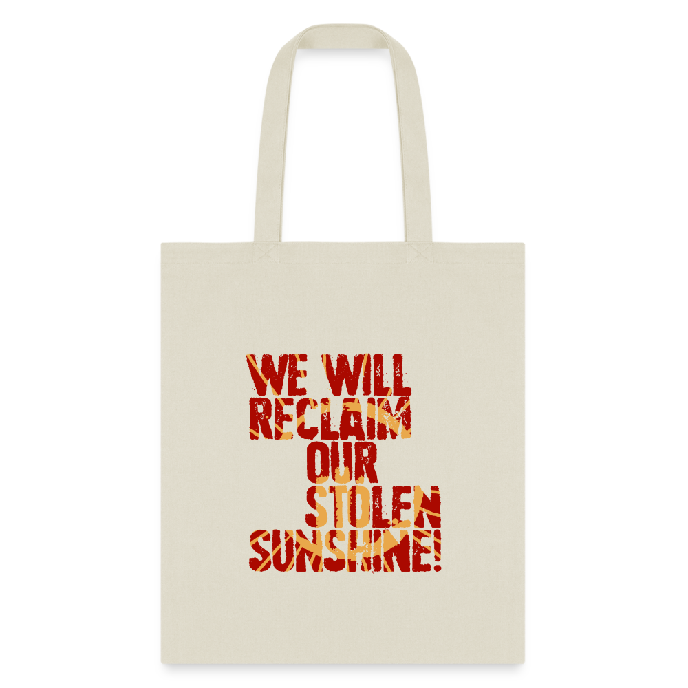 A SUNNY TOTE BAG RED - natural