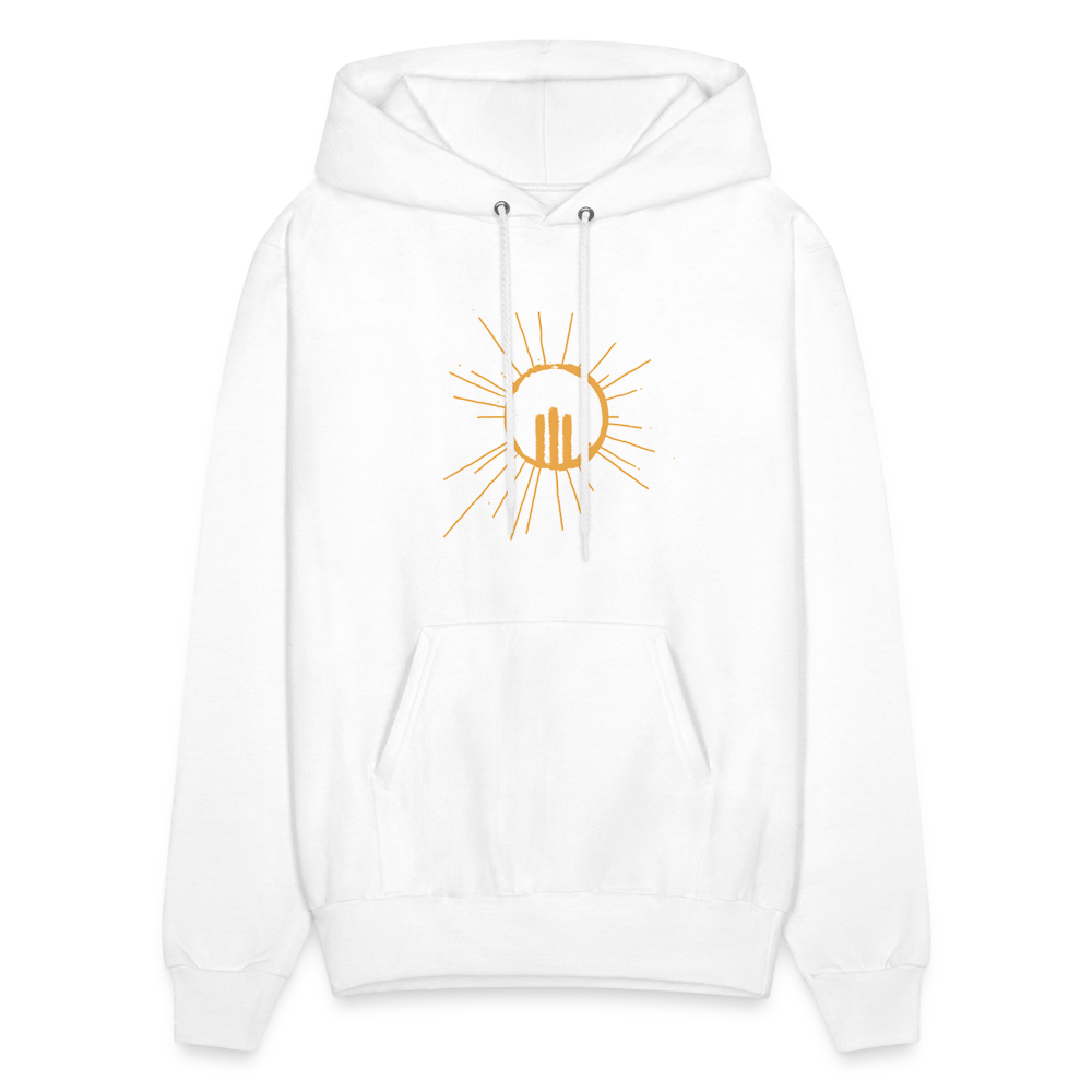 Hoodie - aSD Hoodie (White with Blue Slogan) - white