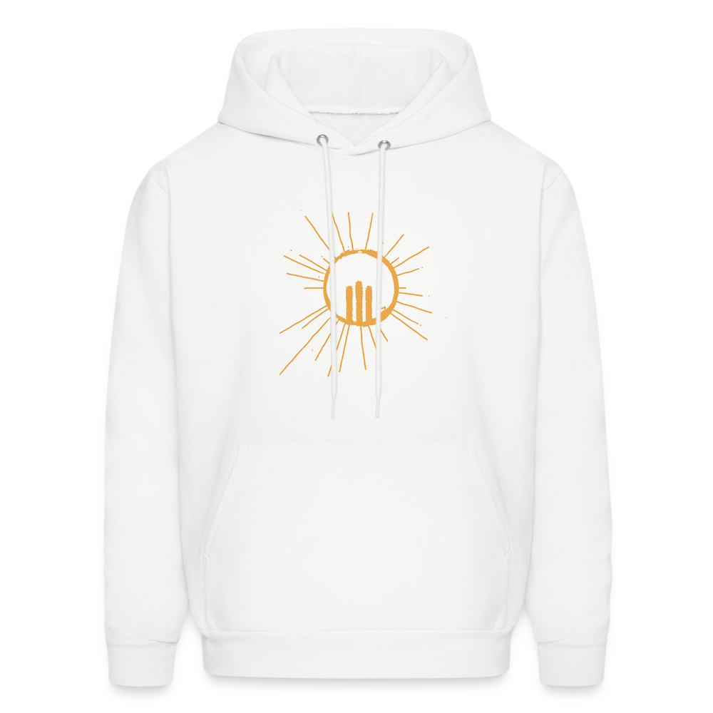 Hoodie - aSD Hoodie (White with Blue Slogan) - white