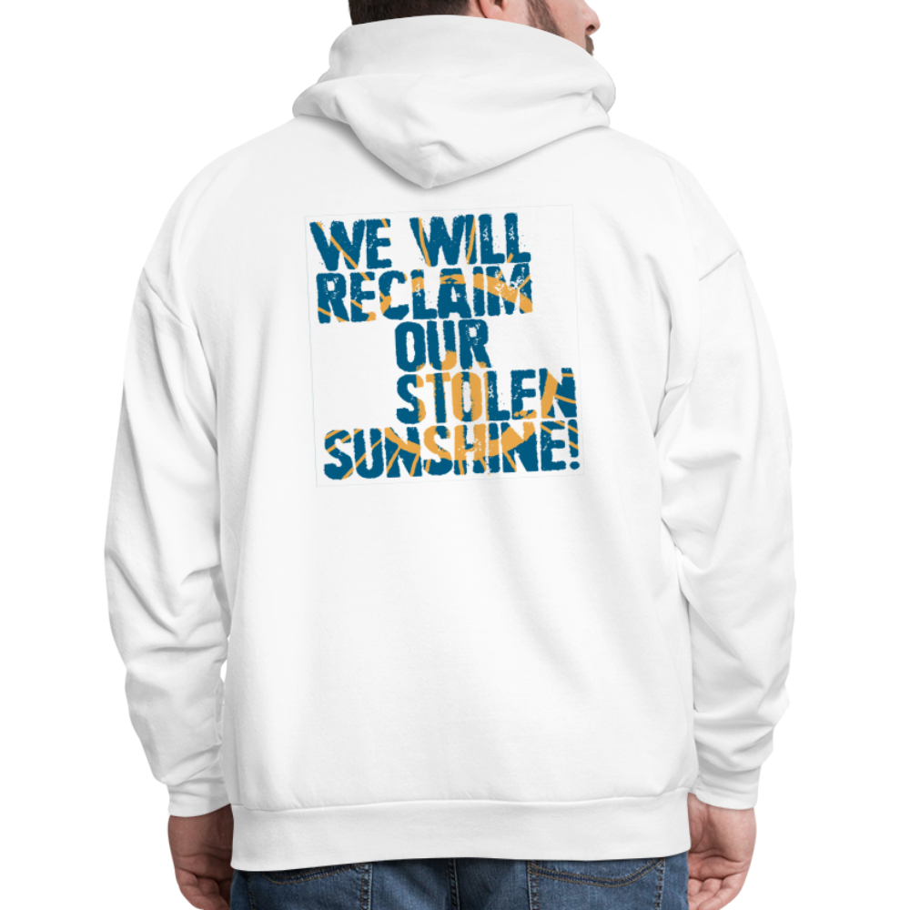 Hoodie - aSD Hoodie (White with Blue Slogan) - white