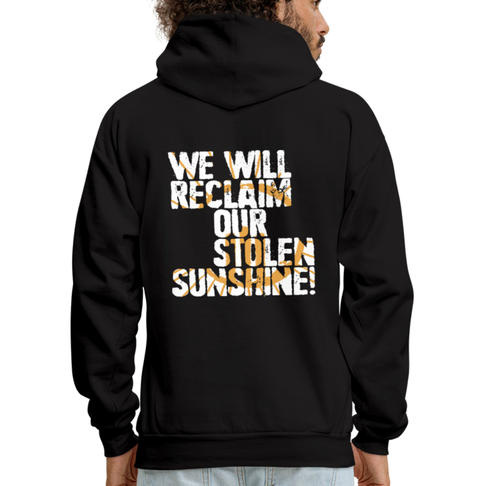 Hoodie - aSD Hoodie (Black with White Slogan) - black