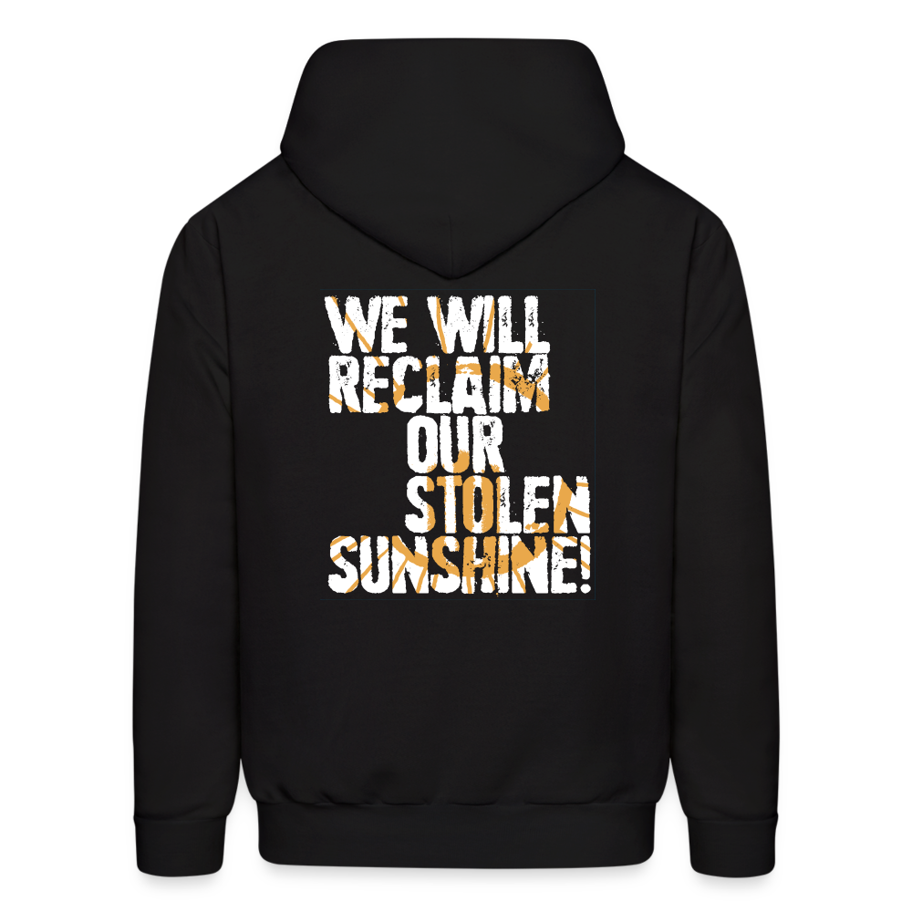 Hoodie - aSD Hoodie (Black with White Slogan) - black