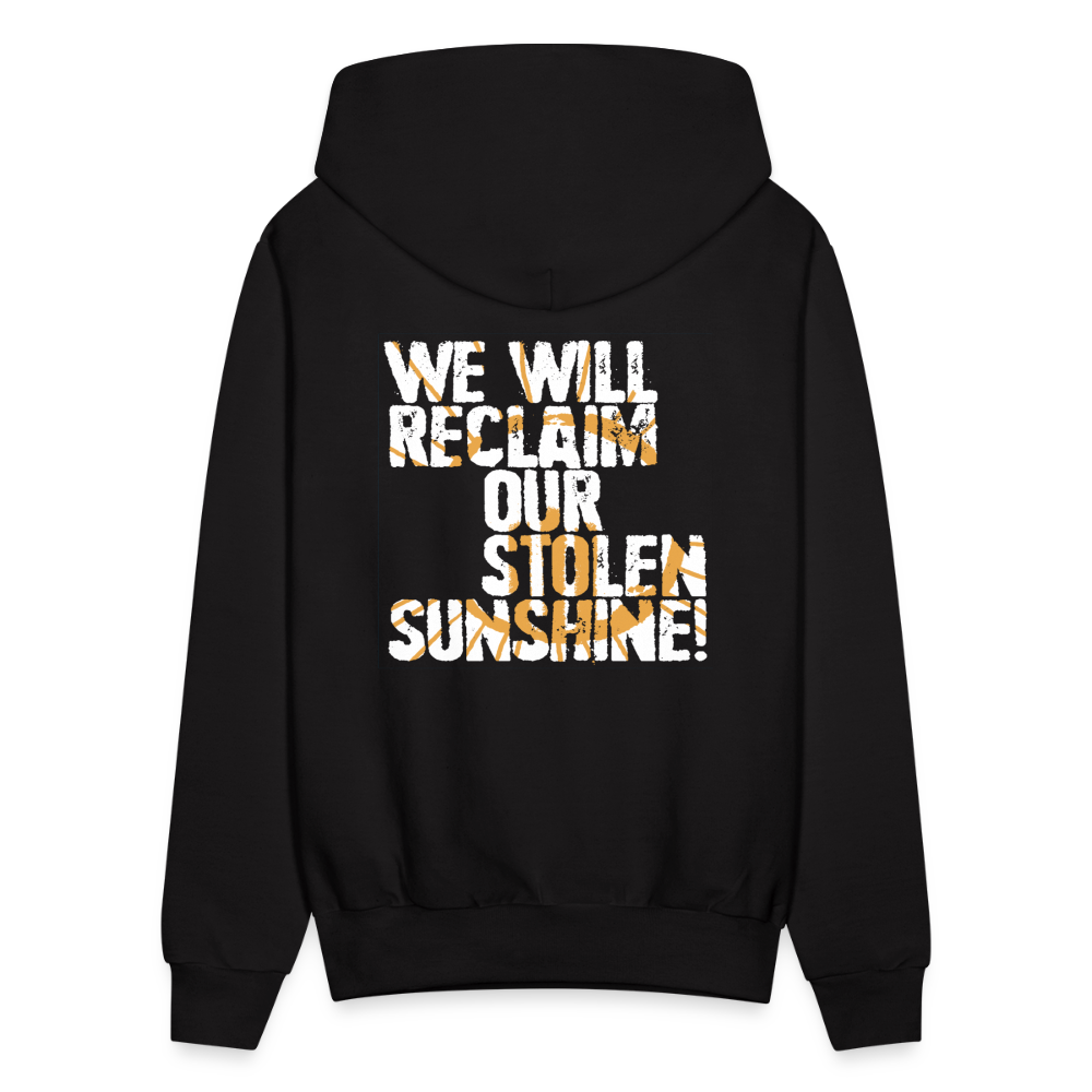 Hoodie - aSD Hoodie (Black with White Slogan) - black